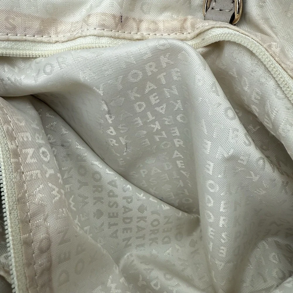 Kate Spade Vintage Leather Laurel Magnolia Satchel/Crossbody‎ - Taupe Beige Flaw
